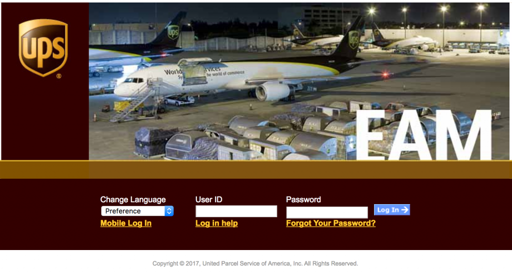 UPS employee enterprise login